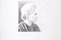 Marie Skłodowska Curie cm35x50